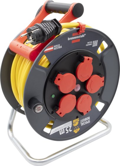 Professional Kabeltrommel 300 ST IP44, 5 Steckdosen, 25m AT-N07V3V3-F 3G2,5 - Produktbild