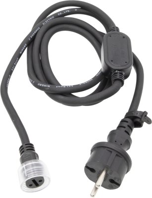 Anschlusskabel f&uuml;r LED-Lichtschlauch 2m H07RN-F 2G1,5 Konturenstecker Typ C (IP44)