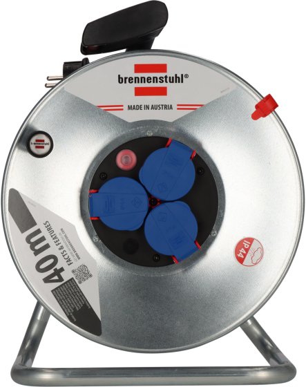 Garant&reg; Kabeltrommel SK 290 IP44, 3x Typ F, 40m AT-N05V3V3-F 3G1,5 blau - Produktansicht