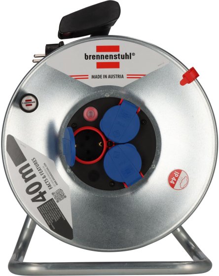 Garant&reg; Kabeltrommel SK 290 IP44, 3x Typ F, 40m AT-N05V3V3-F 3G1,5 blau - Produktansicht