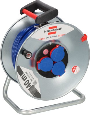 Garant&reg; Kabeltrommel SK 290 IP44, 3x Typ F, 40m AT-N05V3V3-F 3G1,5 blau