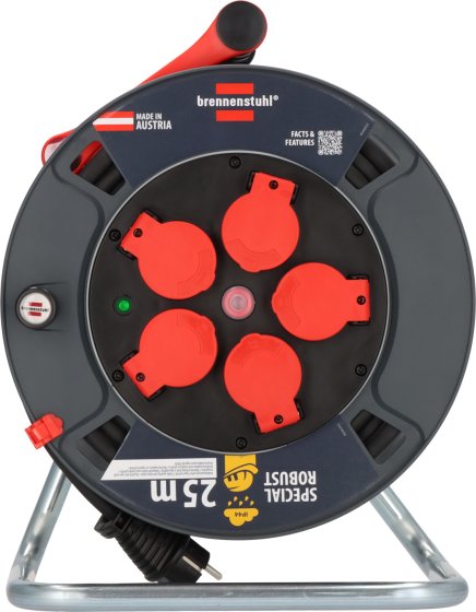 Professional Kabeltrommel ST 300 IP44, 5x Typ F, 25m H07RN-F 3G2,5 - Produktansicht