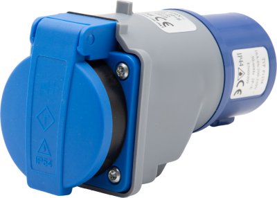 CEE-Adapter 230V/16A auf Typ F, IP44