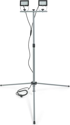 Stativ LED Strahler EL 6600 TD, 6600lm, 2x 30W, 2,5m H05RN-F 3G1,0, IP65