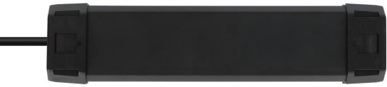 Premium-Line Steckdosenleiste 4-fach schwarz/lichtgrau 5m H05VV-F 3G1,5 - Produktansicht