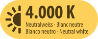 LED Strahler EL 2200 P mit Infrarot-Bewegungsmelder 2200lm, 20W, IP44, 20cm H05RN-F 3G1,0, 4000K