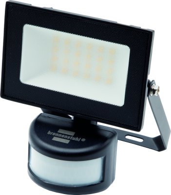 LED Strahler EL 2200 P mit Infrarot-Bewegungsmelder 2200lm, 20W, IP44, 20cm H05RN-F 3G1,0, 4000K