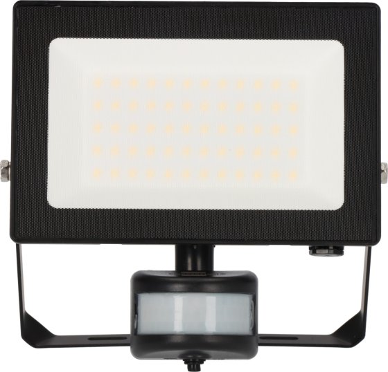 LED Strahler EL 5500 P mit Infrarot-Bewegungsmelder 5500lm, 50W, IP44, 20cm H05RN-F 3G1,0, 4000K - Produktansicht