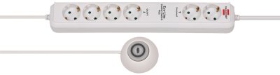 Eco-Line Comfort Switch Plus EL CSP 24 Steckdosenleiste 6-fach weiss 1,5m H05VV-F 3G1,5 2 permanent, 4 schaltbar beleuchteter Hand-/Fußschalter
