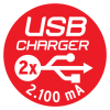 Premium-Line 30.000A Überspannungsschutz-Steckdosenleiste mit USB-Ladefunktion 6-fach schwarz 3m H05VV-F 3G1,5