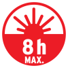 6+1 LED Akku Multifuntkionsleuchte HL DA61 MH, IP 54, 280+70lm