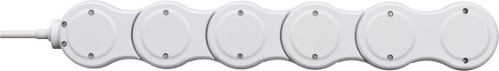 Vario Power Steckdosenleiste mit USB-Ladefunktion 5-fach weiß, 1,4m H05VV-F 3G1,5 - Produktansicht