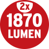 Doppel Stativ LED Strahler JARO 4000 T 2x1870lm, 2x20W, IP65