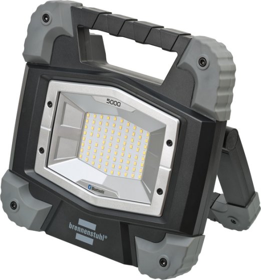 Mobiler Bluetooth LED Strahler TORAN 5000 MB mit Lichtsteuerungs-APP, IP54, 5000lm, 46W, 5m H07RN-F 3G1,5 - Produktbild