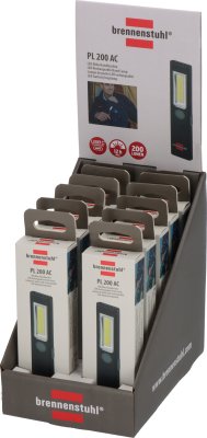 LED Akku Handleuchte PL 200 AC, 200lm, 10 Stück im Display