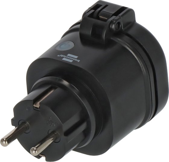 brennenstuhl&reg;Connect WiFi Steckdose WA 3600 XS03 schwarz IP44 - Produktansicht