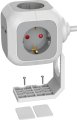 ALEA-Power USB-Charger Steckdosenw&uuml;rfel 4-fach, 1,4m&nbsp;H05VV-F 3G1,5 - Produktansicht
