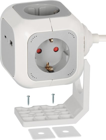 ALEA-Power USB-Charger Steckdosenw&uuml;rfel 4-fach, 1,4m&nbsp;H05VV-F 3G1,5 - Produktansicht