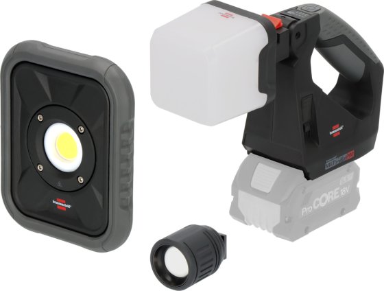 Professional Multi Battery Pro modulare Akku LED Handlampe MX MB 18 A TRA, 3 Lichtaufs&auml;tze - Produktbild