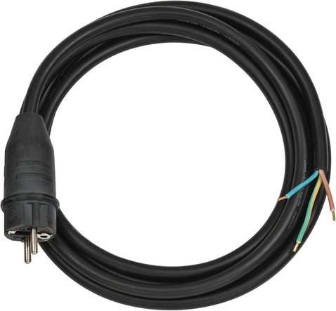 Anschlusskabel 3m schwarz H07RN-F 3G1,5 - 